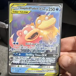 Pokemon Slowpoke & Psyduck GX TAG TEAM Ultra Rare Holo 35/236 SM-Unified Minds - Image 1
