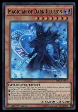 Yugioh Magician of Dark Illusion TDIL-EN017 1st Edition Super Rare NM - Image 1
