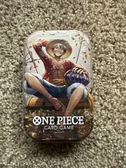 One Piece Tin Pack Set Vol. 2 - Monkey. D. Luffy - Factory Sealed in hand - Image 1