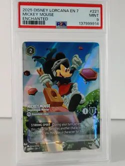 Mickey Mouse - ENCHANTED - Archazia's Island - LORCANA - 221/204 PSA 9 - Image 2