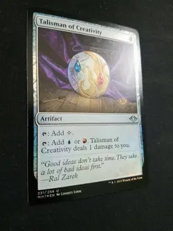 1x FOIL Talisman of Creativity Modern Horizons MTG NM-M - Image 3