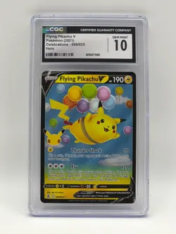Flying Pikachu V 006/025 | CGC Gem Mint 10 | Pokemon TCG Celebrations | Holo - Image 1