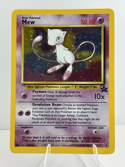 Mew 09/53 Wotc Black Star Promo Holo Rare Pokemon LP - Image 1