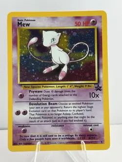 Mew 09/53 Wotc Black Star Promo Holo Rare Pokemon LP - Image 1