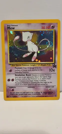 Mew 09/53 Wotc Black Star Promo Holo Rare Pokemon LP - Image 1