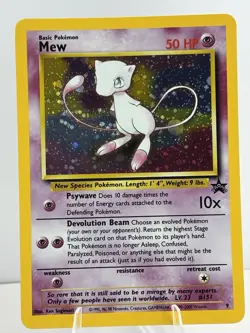 Mew 09/53 Wotc Black Star Promo Holo Rare Pokemon LP - Image 1