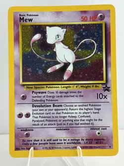 Mew 09/53 Wotc Black Star Promo Holo Rare Pokemon LP - Image 1