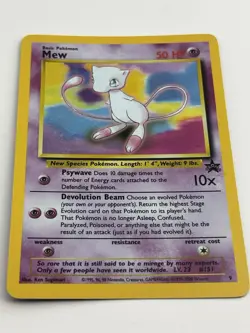 Mew 09/53 Wotc Black Star Promo Holo Rare Pokemon LP - Image 5