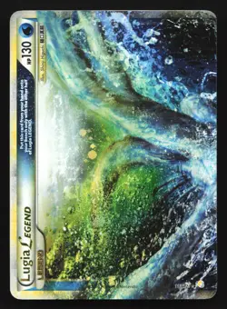 Lugia Legend (Top) 113/123 HeartGold SoulSilver Ultra Rare Pokemon Card SWIRL - Image 1