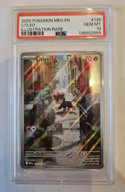 Litleo 139/132 Me01: Mega Evolution Holo PSA 10 Pokemon TCG - Image 1