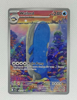 Pokemon Journey Together Sv09: Wailord #162/159 (Illustration Rare) - Near Mint - Image 4