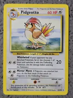Pokemon - Pidgeotto - 22/102 - Base Set - WOTC - Rare - NM/LP - Image 1