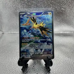 Pokemon Zapdos ex 202/165 Sv: Scarlet & Violet 151 EX Holo Card - Image 1
