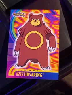 Pokemon Card - Ursaring #217 - Johto Series - Topps-blue Label Non-foil - Image 1