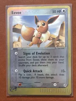 Eevee Reverse HOLO EX Sandstorm 63/100 Pokemon TCG LP Raw Ungraded - Image 1