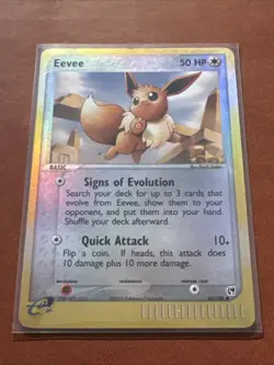Eevee Reverse HOLO EX Sandstorm 63/100 Pokemon TCG LP Raw Ungraded - Image 2