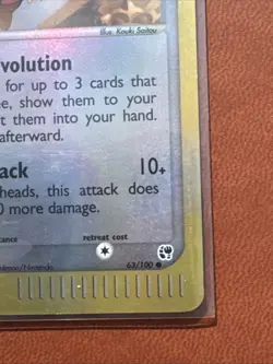 Eevee Reverse HOLO EX Sandstorm 63/100 Pokemon TCG LP Raw Ungraded - Image 5