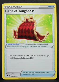 Cape of Toughness #160/189 SWSH03: Darkness Ablaze Normal Uncommon Pokemon - MP - Image 1