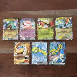 Pokemon ULTRA RARE ex Holos Journey Together Collection Bundle Set 7 Cards Lot - Image 1