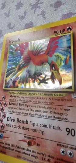 Ho-Oh Neo Revelations Holo Card 7/64 Pokemon TCG - Image 3