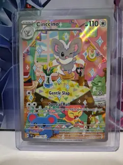 Pokemon TCG Cinccino SV-Temporal Forces 183/162 Illustration Rare Mint Condition - Image 1