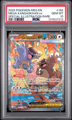 2025 POKEMON MEGA EVOLUTION SPECIAL ILLUSTRATION RARE MEGA KANGASKHAN EX PSA 10 - Image 1