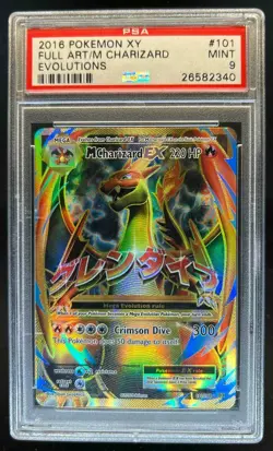 2016 Pokemon XY Evolutions M Charizard EX #101/108 PSA 9 - Image 1