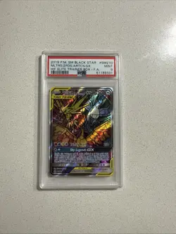 Pokemon Moltres Zapdos Articuno GX Full Art Hidden Fates Promo SM210 PSA 9 Mint - Image 1