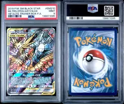 Pokemon 2019 Black Star Promo Moltres Zapdos Articuno GX Full Art #SM210 PSA 9 - Image 3