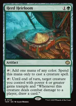 FOIL Herd Heirloom MTG | NM/EX | Tarkir: Dragonstorm - Image 1