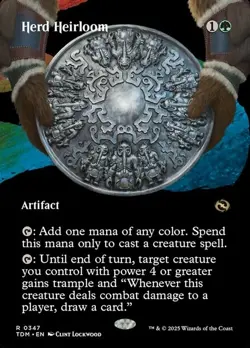 Tarkir Dragonstorm Variants Herd Heirloom - Foil - Borderless - Image 5