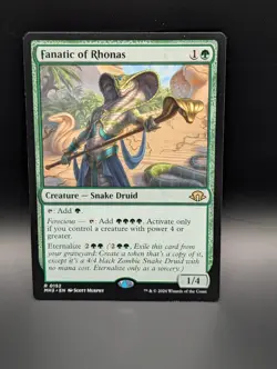 MTG - Fanatic of Rhonas - Creature - Snake Druid - MH3 152 - Rare - NM - Image 1