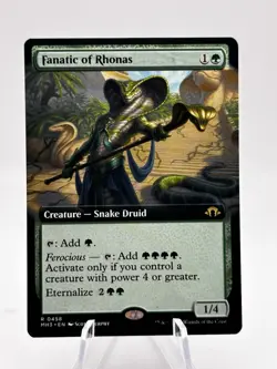 Fanatic of Rhonas 0458 Extended Art Modern Horizons 3 MH3 MTG NM - Image 1