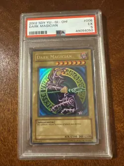 2002 Yu-Gi-Oh! SDY #006 Dark Magician PSA 5 EX - Image 1
