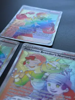 3x Lot Rainbow Trainers SWSH Raihan 224 Copycat 222 Breeder Pokemon Cards AA10 4 - Image 5