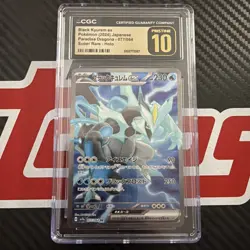 CGC 10 Pristine Black Kyurem ex 077/064 SR Paradise Dragona sv7a Pokemon Card - Image 1