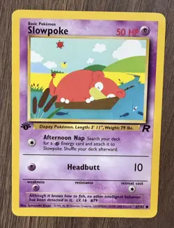 1st Edition Slowpoke 67/82 - Team Rocket - Pokemon Card - Image 1