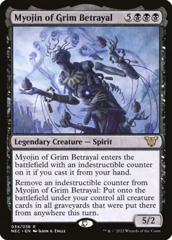 1x Myojin of Grim Betrayal - NM - Neon Dynasty Commander - SPARROW MAGIC mtg - Image 1
