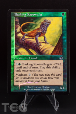 Basking Rootwalla: 2002 Magic the Gathering - Torment Foil - Image 1