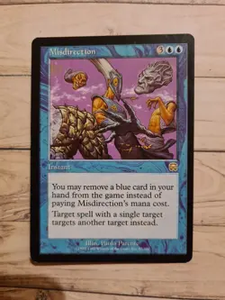 Misdirection Magic Mtg Vintage Blue Card - Image 1
