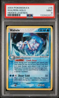 2004 POKEMON EX HIDDEN LEGENDS #15 WALREIN-HOLO PSA 9 - Image 1