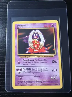 Jynx 31/102 Base Set Unlimited WOTC Vintage Pokemon - Image 1