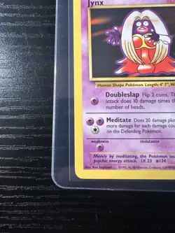 Jynx 31/102 Base Set Unlimited WOTC Vintage Pokemon - Image 2