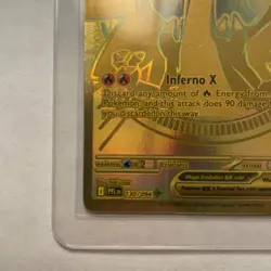 2025 Pokemon Phantasmal Flames Mega Charizard X ex Gold Mega Hyper Rare 130/094 - Image 3