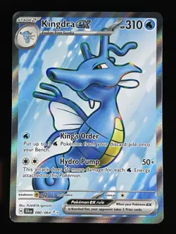 Pokemon TCG Kingdra ex 080/064 Shrouded Fable English Ultra Rare Full Art NM/M - Image 1