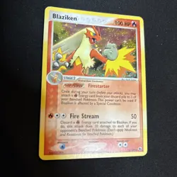 2004 Blaziken 3/109 - Ruby & Sapphire Rare - Holo Rare - Vintage Pokemon TCG NM - Image 1
