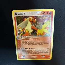 2004 Blaziken 3/109 - Ruby & Sapphire Rare - Holo Rare - Vintage Pokemon TCG NM - Image 3