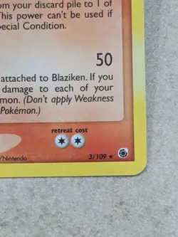 Pokemon Blaziken Ex Ruby And Sapphire Holo 3/109 🔥🔥🔥 - Image 4