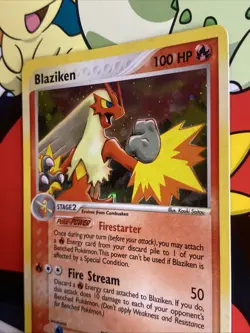 Pokemon Blaziken Ex Ruby And Sapphire Holo 3/109 LP+ - Image 5