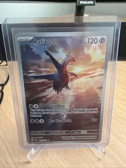 Pokemon TCG Latios ex 203/191 Surging Sparks Illustration Rare Full Art - Image 1